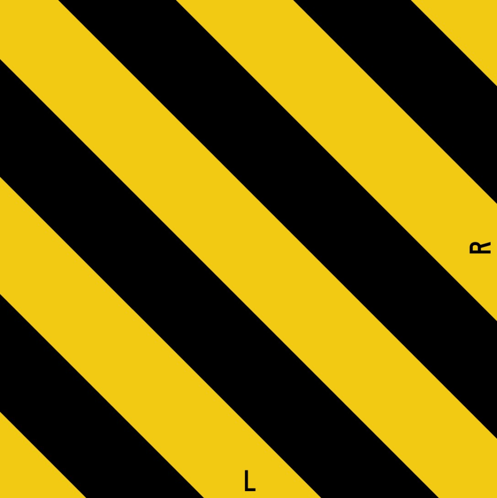 18"x18" w/ 3" Stripe