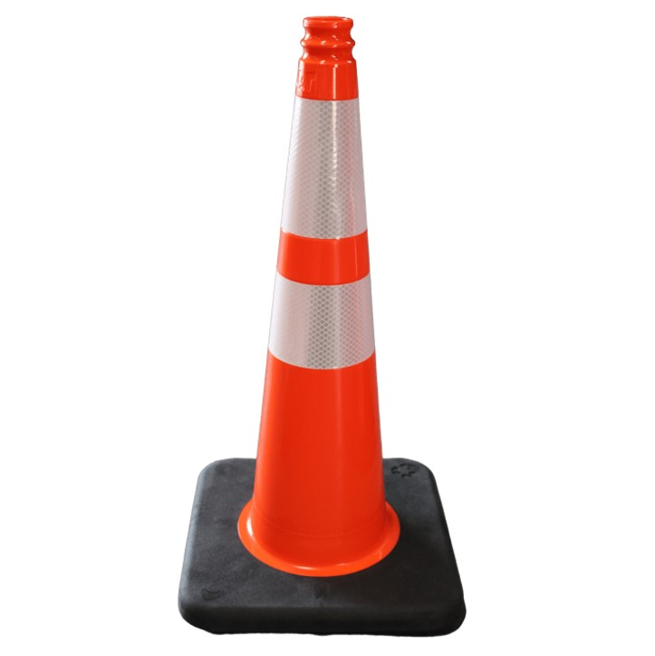 28" Reflective Traffic Cone - 10 Pound Base