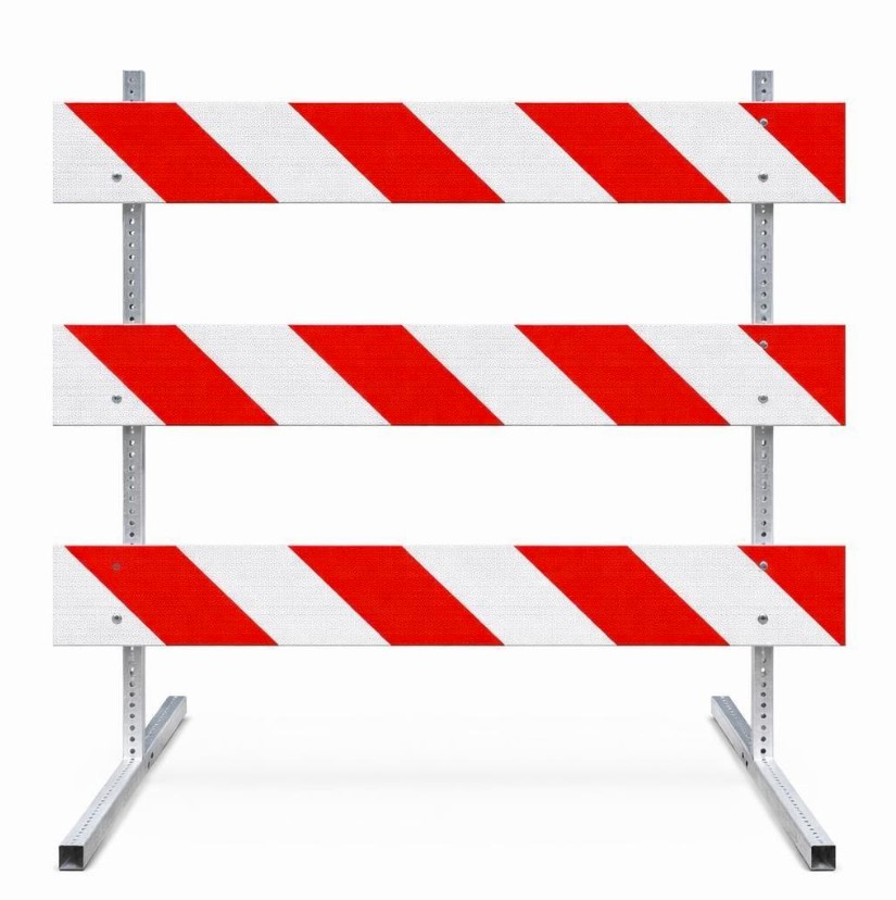 Type III Barricade - 8' Panels (Red)